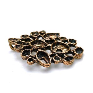 Studio Else & Paul pendant vtg necklace Norway Norwegian Scandinavian bronze jewelry Nordic