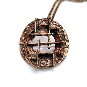 Studio Else & Paul necklace brooch chain Norway pin design Norwegian Scandinavian bronze jewelry pendant
