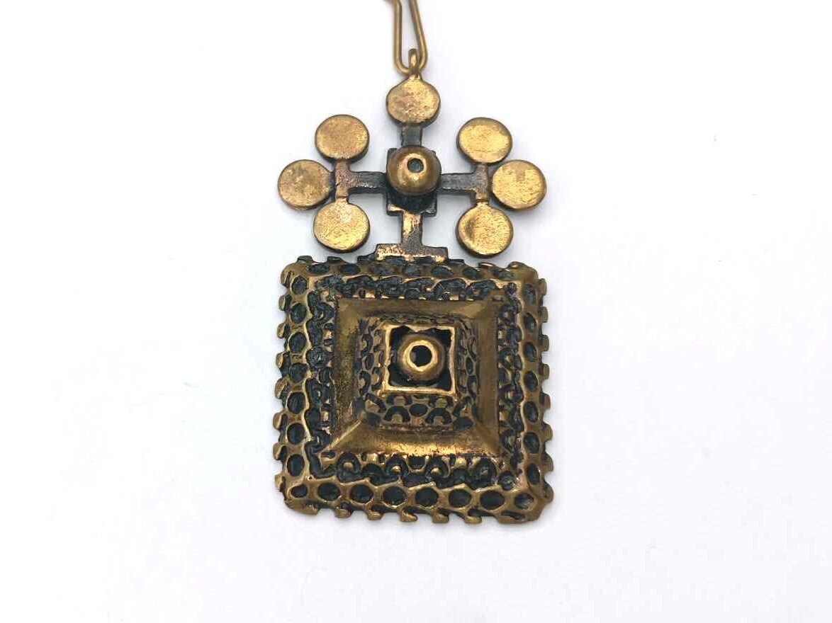 Pentti Sarpaneva ネックレス vtg ブロンズ ペンダント フィンランド