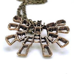 Studio Else & Paul necklace pendant vtg chain Norway Norwegian Scandinavian bronze jewelry Nordic