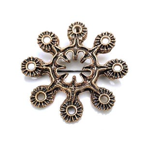 Studio Else & Paul necklace brooch chain Norway pin design Norwegian Scandinavian bronze jewelry pendant