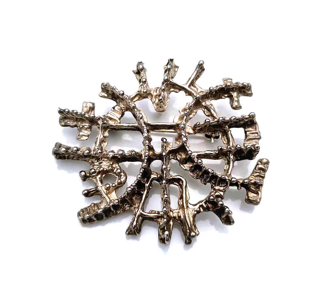 Studio Else & Paul necklace pendant brooch vtg chain Norway pin Norwegian Scandinavian Sterling silver 925s jewelry Nordic design