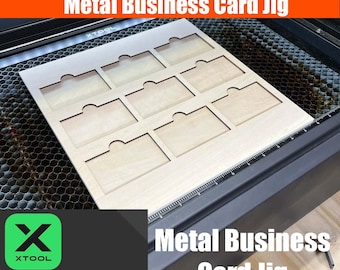 xTool Metal Business Card Jig - XCS File (for use with xTool Creative Space Software)