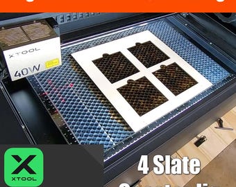 xTool 4 Slate Coaster Jig - XCS File (for use with xTool Creative Space Software)