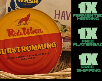 シュールストレミング：スウェーデン産発酵ニシン（400g）フラット