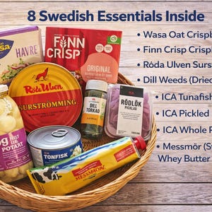 Swedish Gift Baskets – Nordic Surströmming - Authentic Treats Bundle