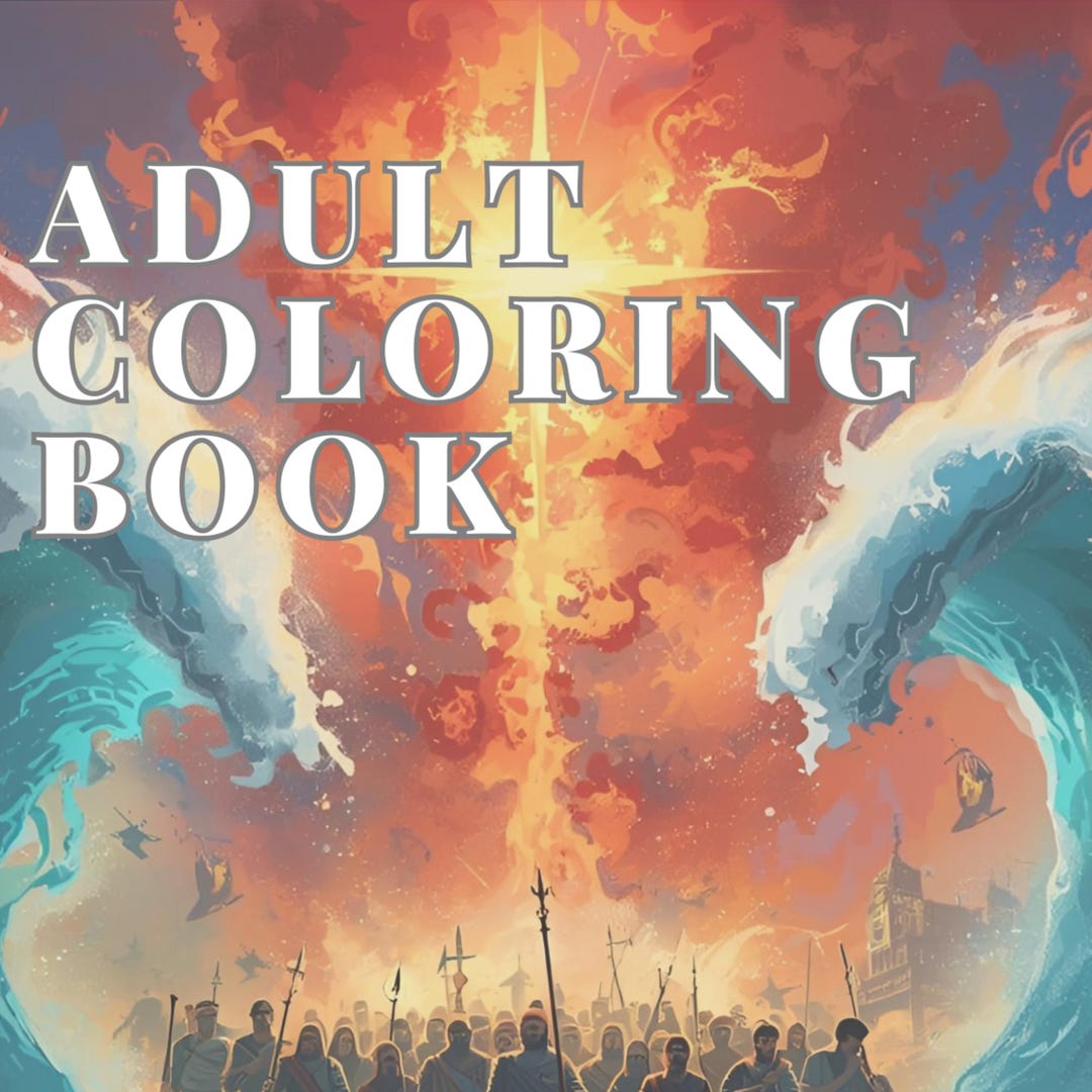 Bible Stories Adult Coloring Book: Genesis to Revelation (digital ...