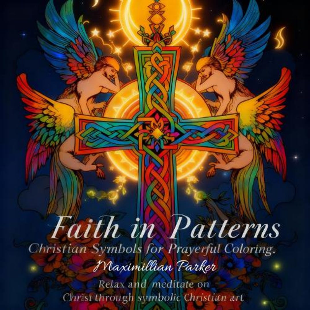 Christian Coloring Pages for Adults | Faith Symbols (PDF Download) - Etsy