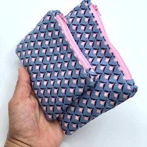 Täschchen Pink und rosa  Kosmetiktasche / Krimskrams Beutel / Pflastertasche / Mini Tasche / Kleingeldtasche / Geldbörse / Schlüsseltasche