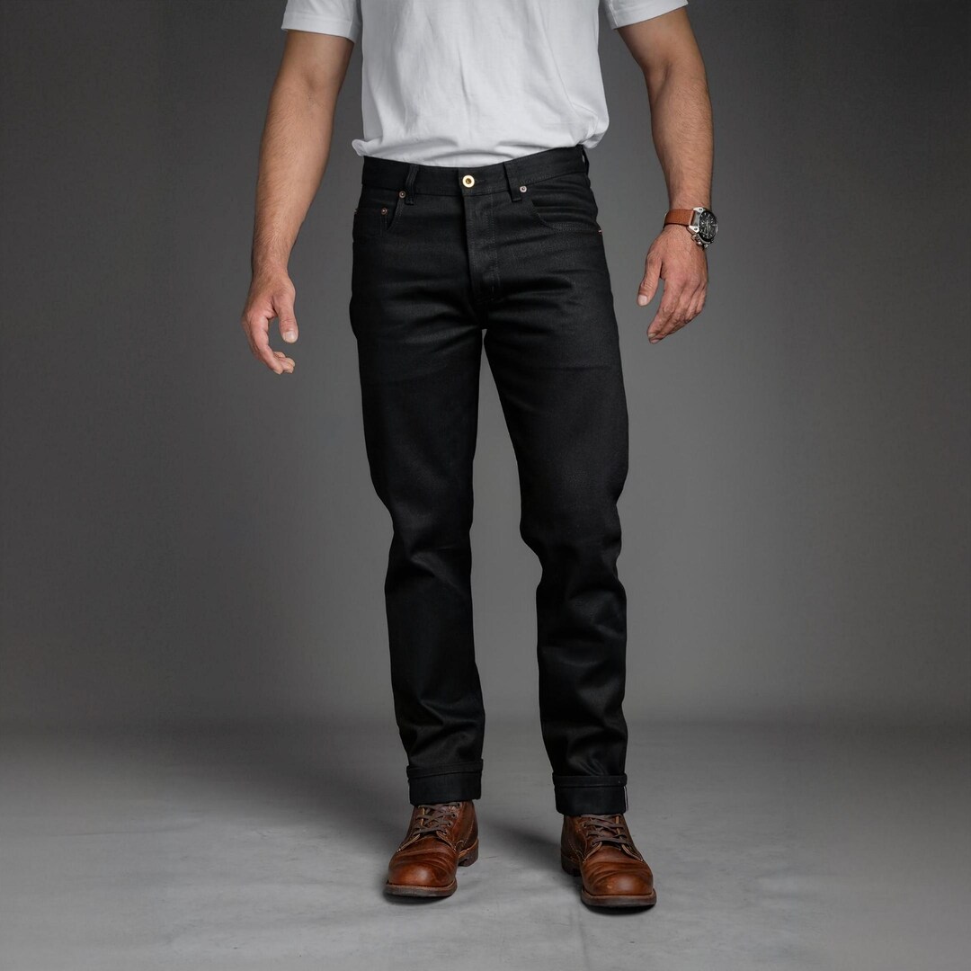【DISCERNMENT】High waist pocket straight fit raw denim pt DISCERNMENT】High waist pocket straight fit raw denim pt