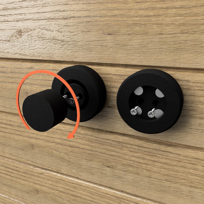 Wall Mounted Magnetic Blower Holder for Nozzles - no Punch Needed - For Dyson Hair Dryer