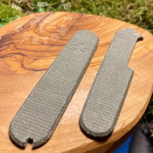 Victorinox 91 mm Plus TeroTuf Micarta Gray Scales, Cover, Handles, Grips, Griffschalen, SAK
