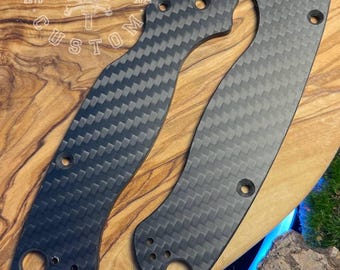 Spyderco ParaMilitary 2 (PM2) Carbon Scales, Cover, Handles, Grips, Griffschalen