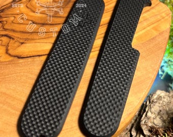 Victorinox 91 mm Plus G10 Coarse Texture Micarta Black Scales, Cover, Handles, Grips, Griffschalen, SAK