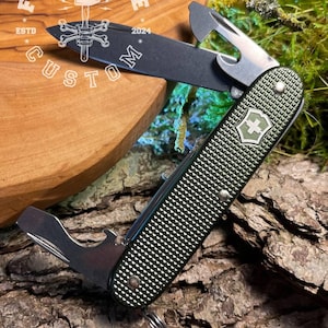 Vintage Swiss Army Pioneer Alox Alox Sak Black Knife Clearance Victorinox Classic Alox Black Victorinox  Pioneer Black Alox Swiss Army Knife At Swiss Knife