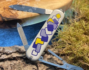 Victorinox Ambassador "Yellow, purple, gray abstract", Collection #1, 0.6563.19