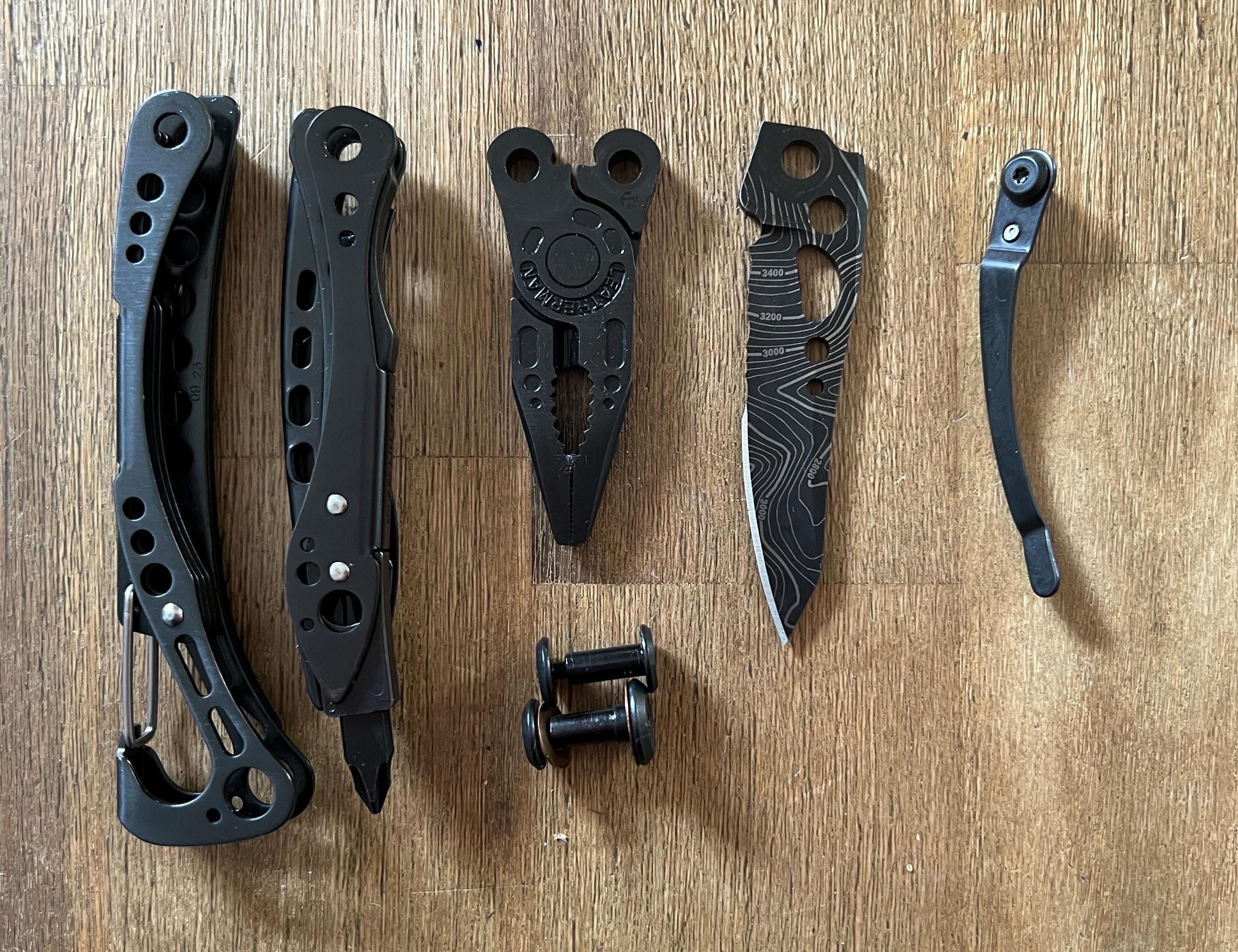 VG10 Core Damascus Steel Blade Replacement For Leatherman Skeletool - DIY Modify