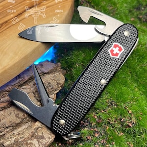 Victorinox Pioneer Alox Black Beauty With Red Shield - Etsy