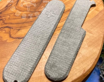 Victorinox 91 mm Plus TeroTuf Micarta Forest Green Scales, Cover, Handles, Grips, Griffschalen, SAK
