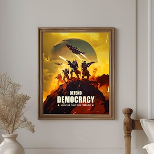 Hell Alien divers Poster Digital Print - Video Game Poster Art - Gaming Poster