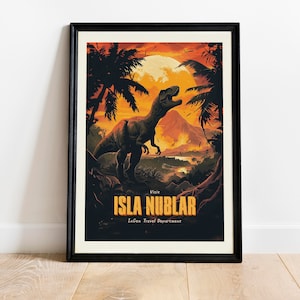 Visit Isla Nubar Vintage Travel Poster Print