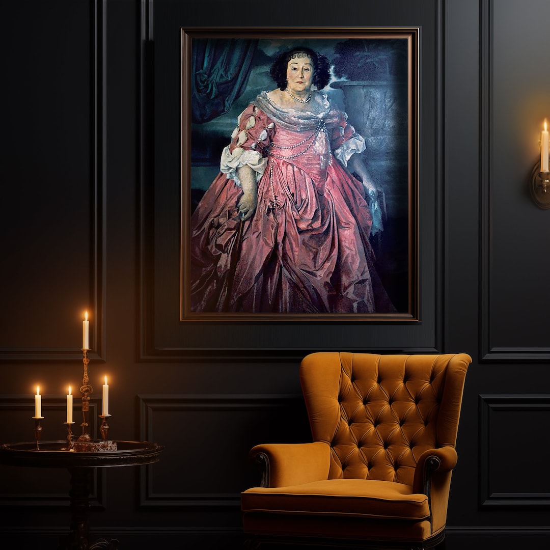 Digital Fine Art Print Hogwarts Fat Lady Portrait Gryffindor Poster ...