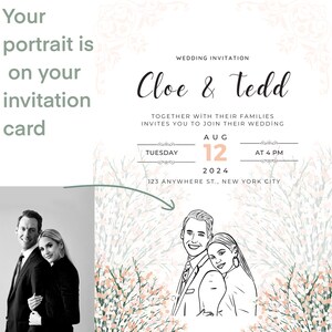 Convite de casamento, convite personalizado, convite com arte linear, presentes de despedida de solteira em macramê, presentes de dama de honra com cartão.