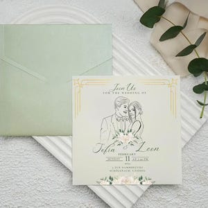 Elegante invitación para baby shower: toque personal