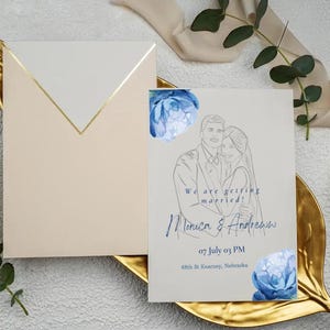 Personalisierte Hochzeitseinladung - Anpassbares Design