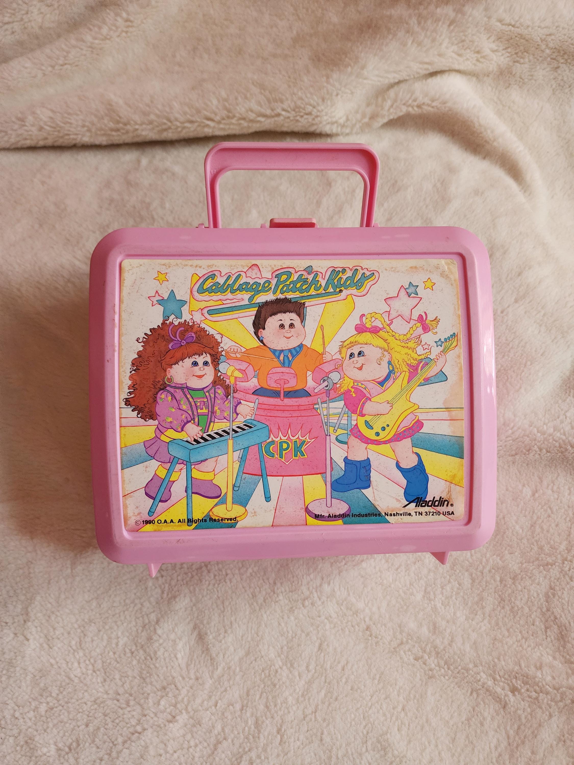Rare 1990 Cabbage Patch Kids Pink Plastic Lunch Box Aladdin - Etsy