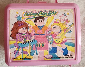 Rare 1990 Cabbage Patch Kids Pink Plastic Lunch Box Aladdin - Etsy