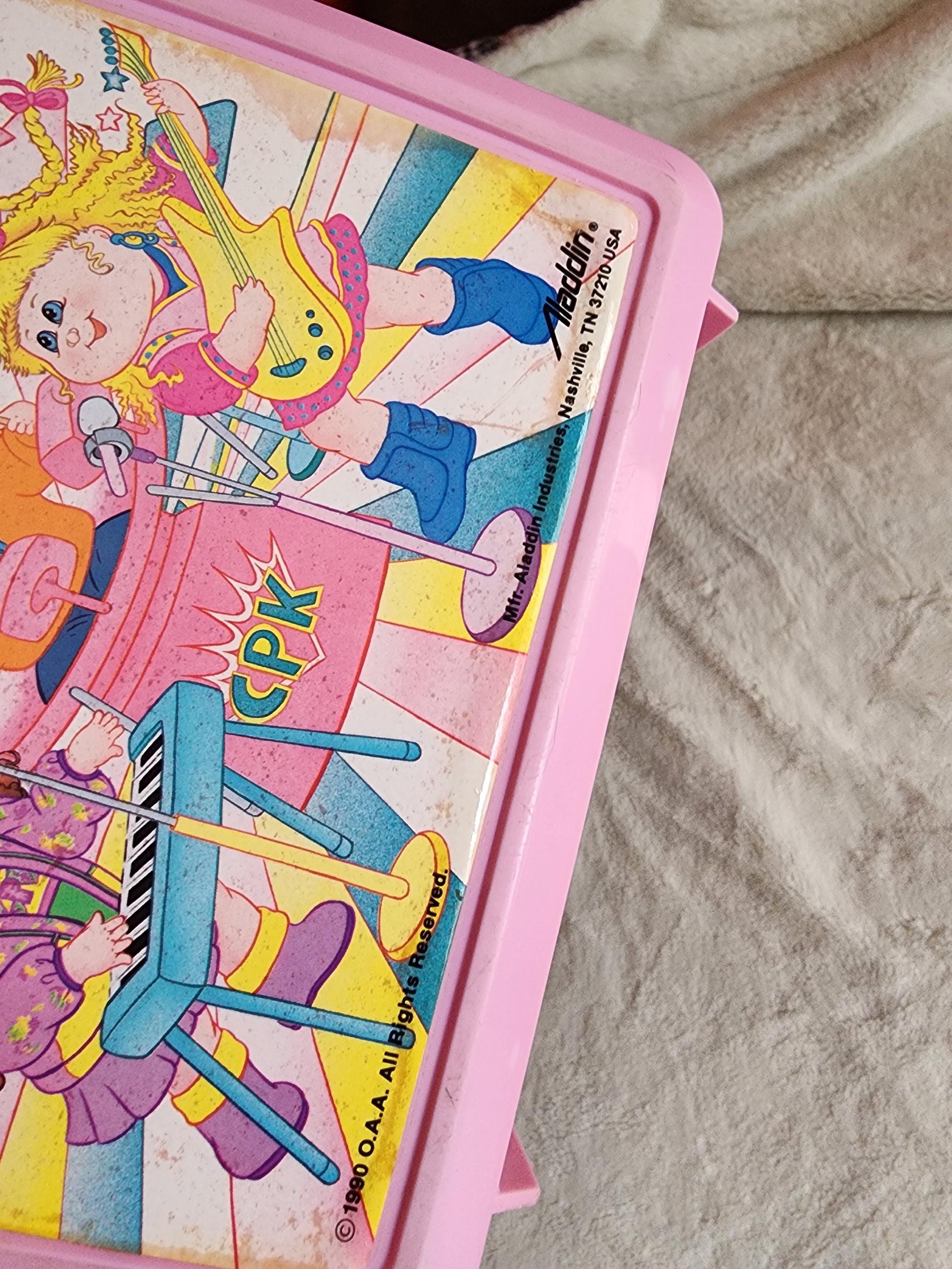 Rare 1990 Cabbage Patch Kids Pink Plastic Lunch Box Aladdin - Etsy
