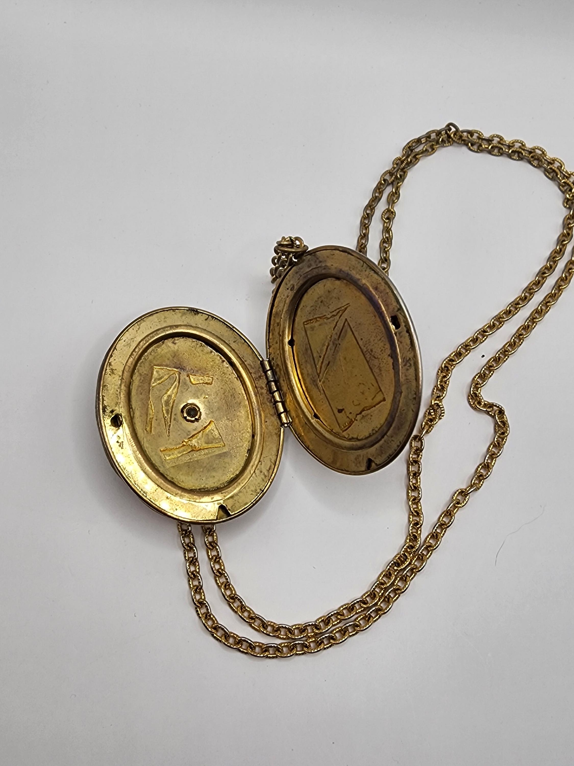 Victorian Vintage Lady Locket Pendant Necklace - Etsy