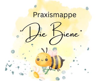 Practical folder “The Bee” for daycare centers, child day care centers and primary schools as a digital download / Project folder with worksheets and Kamishibai