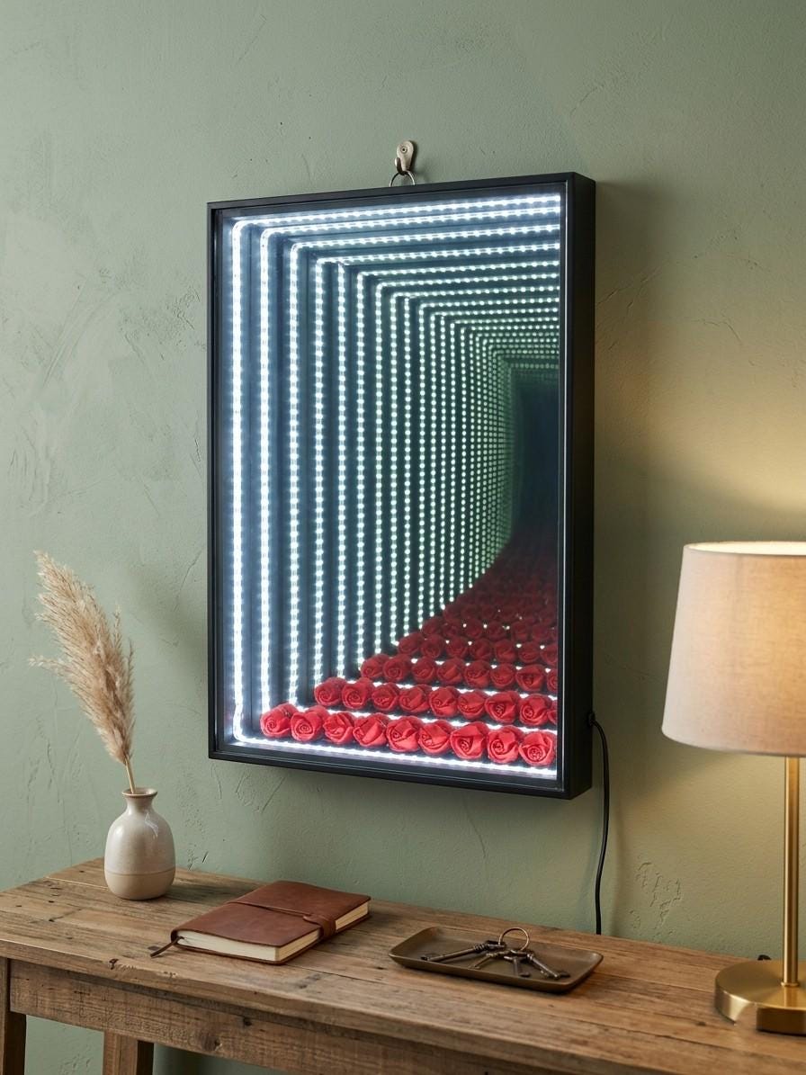 Infinity mirror table - Etsy 日本