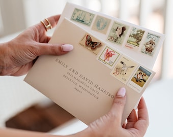 Wedding Address Template | Modern Address Printable | Wedding Guest Addresses | Wedding Invitation Envelopes | Envelope Printing Template