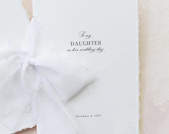 Mother to Daughter Wedding Gift, Daughter Wedding Gift from Mom, Wedding Card for Daughter, Bride Gifts from Mom, Parents Wedding Gift