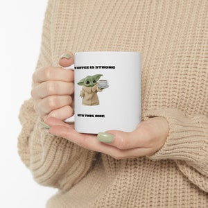 Yoda Mejor Taza, Taza Grogu, Taza de café divertida, Regalos de Star Wars, Regalo divertido, Regalos para él, Regalos para ella imagen 3