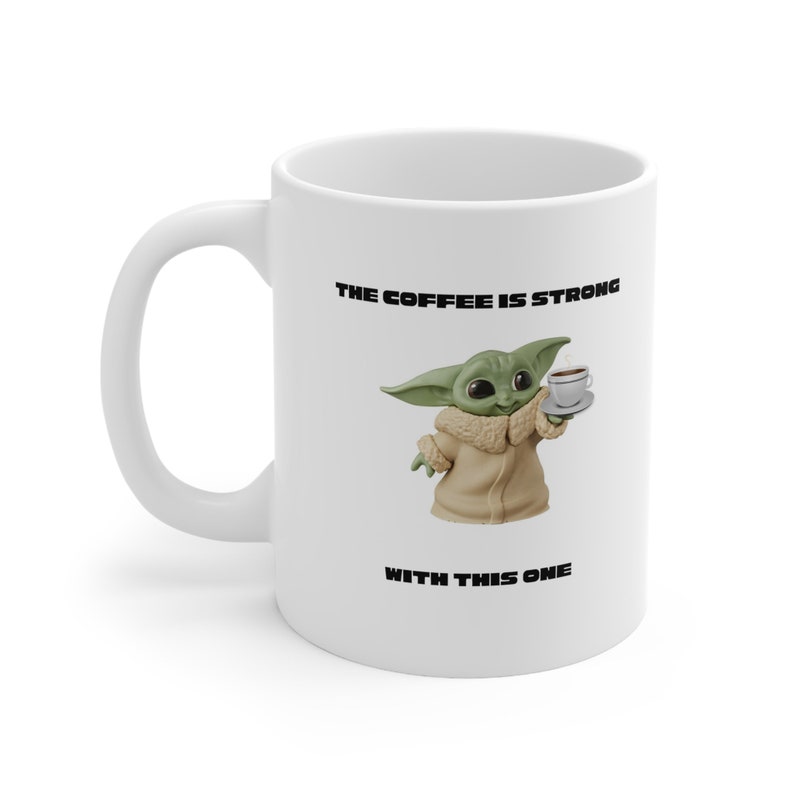 Yoda Mejor Taza, Taza Grogu, Taza de café divertida, Regalos de Star Wars, Regalo divertido, Regalos para él, Regalos para ella imagen 1