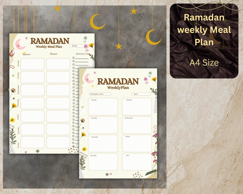 Ramadan Digital Planner Kit With Eid Preparation Template | Islam