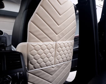 Backseat Organizer Backseat Car Organizer, Car Seat Organizer, Car Organizer, Car Accessories. Material: Eco-Leather