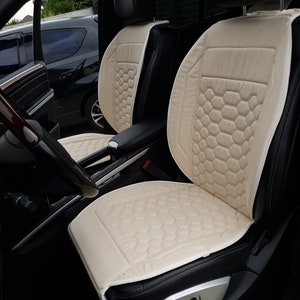 Fundas de asiento de coche Alcantara italianas, Fundas de asiento de coche de ajuste universal, Kit interior de coche, Fundas de asiento personalizadas, Fundas antideslizantes, Funda de asiento de vehículo