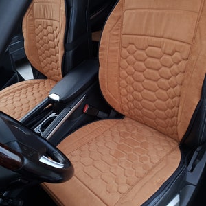 Fundas para asientos de coche de Alcantara italiana, fundas universales para asientos de coche, kit interior para coche, fundas personalizadas para asientos, fundas antideslizantes, fundas para asientos de vehículos