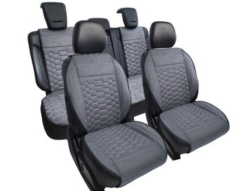 Car Seat Covers Italian Alcantara, Car Interior Kit, Universal Fit Car Seat Covers, Custom Seat Covers, Nonslip Covers, Vehicle Seat Cover