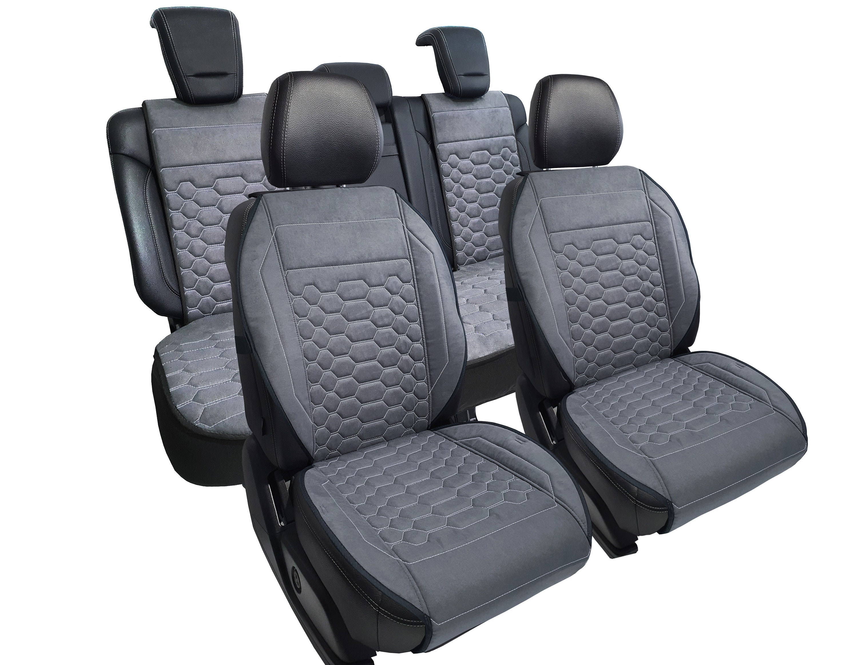 Car Seat Covers Italian Alcantara, Car Interior Kit, Universal Fit Car Seat Covers, Custom Seat Covers, Nonslip Covers, Vehicle Seat Cover