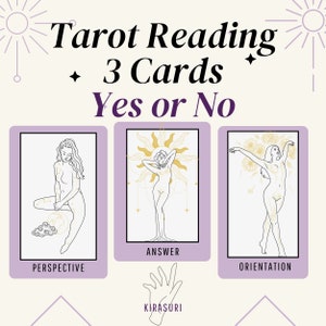 Personalisierte 3-Karten-Ja-oder-Nein-Tarot-Lesung, Klarheit in Liebe, Karriere und Leben, private Lesung, 1-3-Tages-Ergebnisse mit PDF-Datei