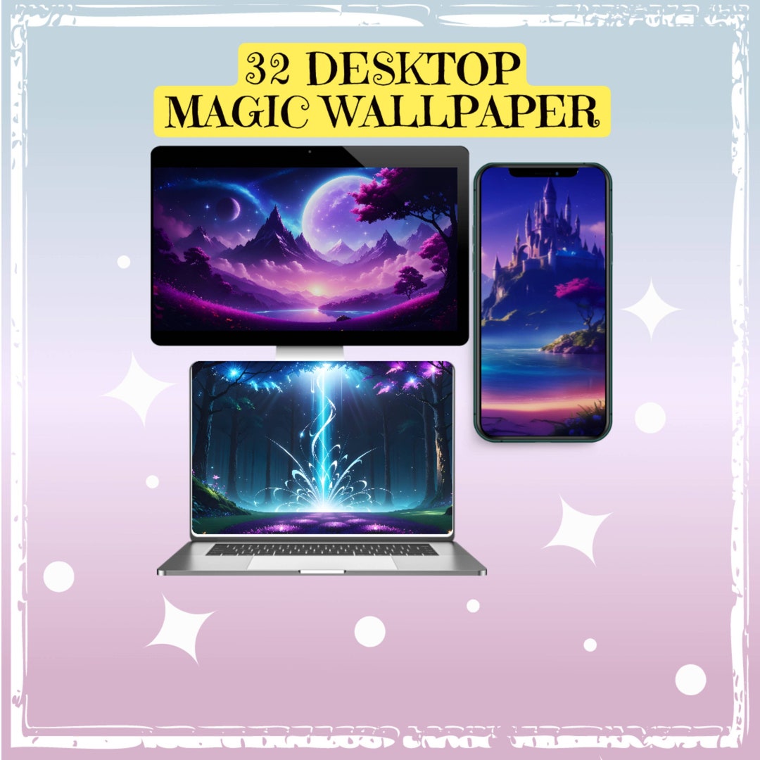 32 Desktop Magic Wallpapers, Aesthetic Background, Cute Wallpapers, SVG ...