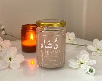 The Dua Jar | Jar of Duas | A Year of Islamic Reminders | Gift For Friends Birthday Graduation Muslim Eid Ramadan | Colour Coded Dua's