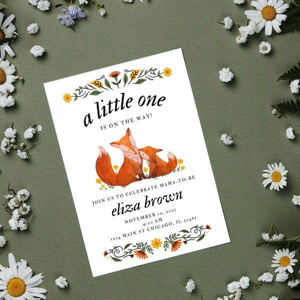 Fox Baby Shower - Etsy