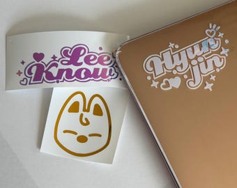 stray kids skzoo and name decal vinyls for binders/lighstick